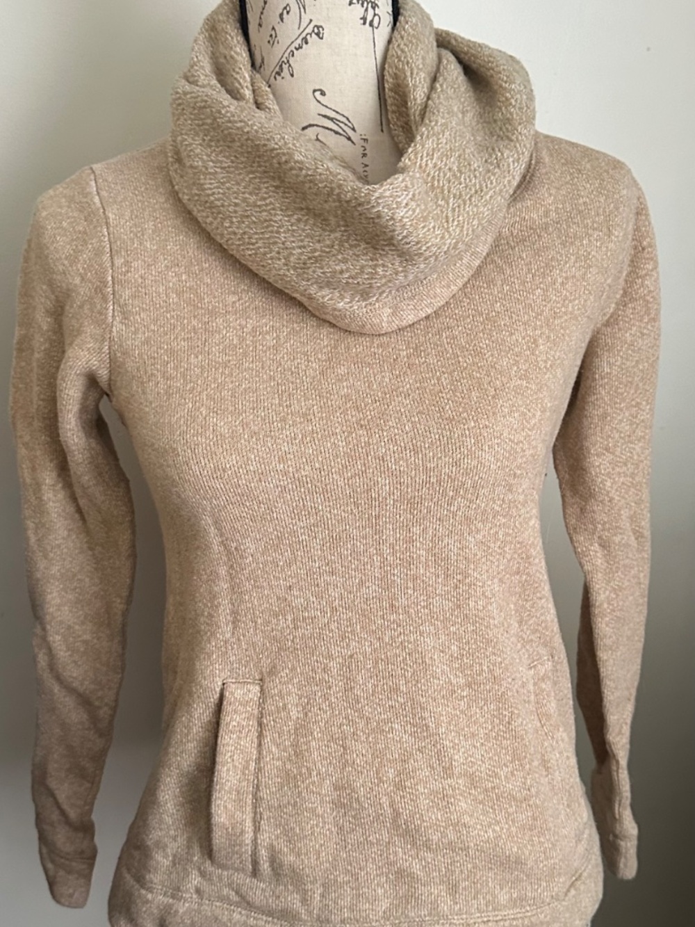 J Crew Cowel neck cotton and wool womens dress in small